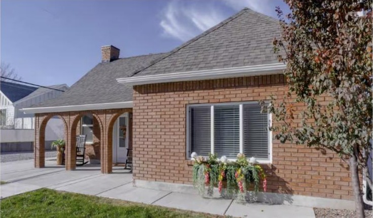 Exterior of the Cozy Cottage in Spanish Fork, Utah